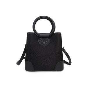 Chinese-style Cloud Brocade Pearl Crossbody Bag - Elegant Design Dating Party Purse