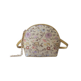 Chinese-style Song Brocade Shell Bag - Retro Floral Pattern Women's Crossbody Clutch