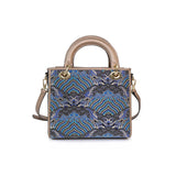 Chinese-style Cloud Brocade Tote Bag - Large Capacity Business Commute Handbag