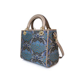 Chinese-style Cloud Brocade Tote Bag - Large Capacity Business Commute Handbag