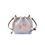 Chinese-style Song Brocade Bucket Bag - Intangible Heritage Craft Retro Crossbody Handbag