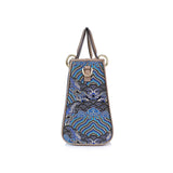 Chinese-style Cloud Brocade Tote Bag - Large Capacity Business Commute Handbag