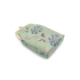 Chinese-style Song Brocade Beaded Chain Phone Bag - Clip Closure Mini Crossbody Pouch