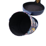 Chinese-style Song Brocade & Xiangyunsha Bucket Crossbody Bag - Retro Practical Travel Handbag