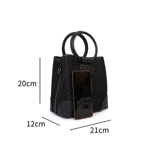 Chinese-style Cloud Brocade Pearl Crossbody Bag - Elegant Design Dating Party Purse