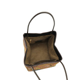 Chinese-style Song Brocade & Xiangyunsha Bucket Crossbody Bag - Retro Practical Travel Handbag