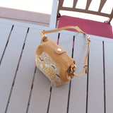 Chinese-style Brocade Jacquard Small Handbag - Exquisite Pattern Women's Handheld Purse