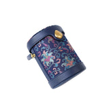 Chinese-style Song Brocade & Xiangyunsha Bucket Crossbody Bag - Retro Practical Travel Handbag