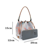 Chinese-style Song Brocade Bucket Bag - Intangible Heritage Craft Retro Crossbody Handbag
