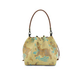 Chinese-style Song Brocade Bucket Bag - Intangible Heritage Craft Retro Crossbody Handbag