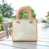 Chinese-style Song Brocade Crossbody Bag - Jacquard Weave Casual Outing Bag for Women