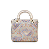 Chinese-style Cloud Brocade Tote Bag - Large Capacity Business Commute Handbag