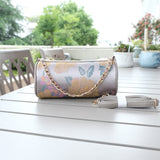 Chinese-style Song Brocade Cylinder Bag - Unique Shape Retro Crossbody Roll Bag