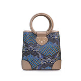 Chinese-style Cloud Brocade Pearl Crossbody Bag - Elegant Design Dating Party Purse