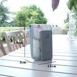 Chinese-style Song Brocade Beaded Chain Phone Bag - Clip Closure Mini Crossbody Pouch