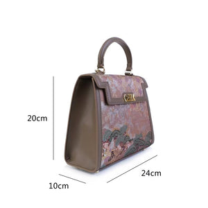 Chinese-style Handheld & Crossbody 2-in-1 Bag - Flexible Use Business Casual Purse