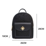Chinese-style Cloud Brocade Backpack - Luxurious Pattern Student Travel Bag for Women