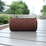 Chinese-style Song Brocade Cylinder Bag - Unique Shape Retro Crossbody Roll Bag