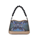 Chinese-style Shu Brocade Handheld & Crossbody Bag - Retro Weave Cultural Event Purse