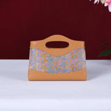 Chinese-style Shu Brocade Square Bag - Ancient Pattern Minimalist Handheld Purse