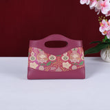 Chinese-style Shu Brocade Square Bag - Ancient Pattern Minimalist Handheld Purse